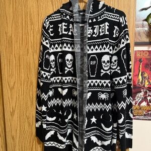 Spooky cardigan